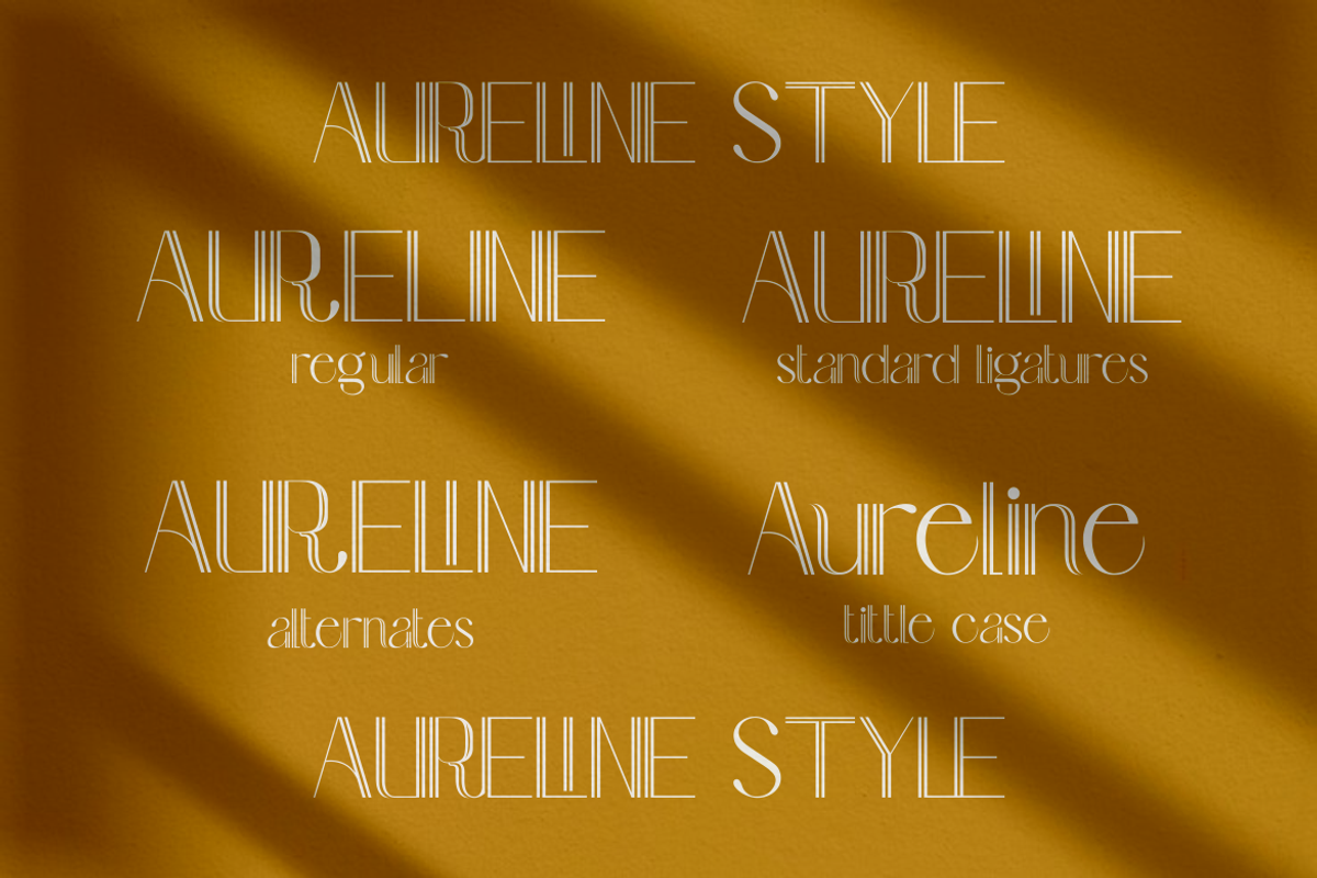 Aureline - Elegant Serif Font, a Font by PutraCetol Studio (Photo 4 of 11)