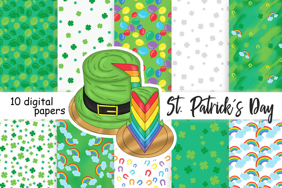 St. Patricks Day Pattern, a Pattern Graphic by GlamArtZhanna (Photo 3 of 3)