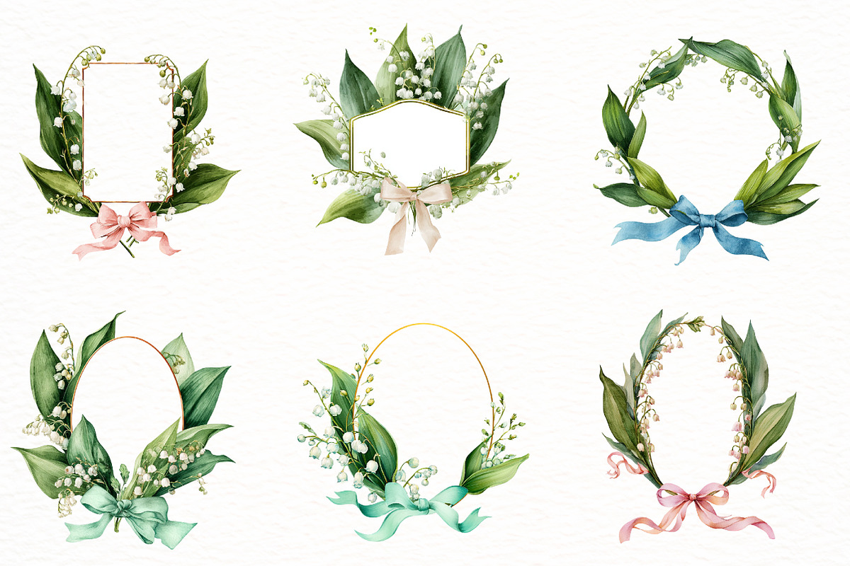 Easter Lily of the Valley Frames Cli, an Illustration by Designworld (Photo 7 of 7)