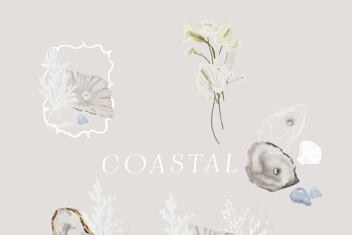 Coastal hand-painted watercolor, a Decorative Illustration by Youksy (Photo 15 of 17)