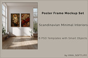 Scandinavian Poster Frame Mockup Set, a Household Mockup by Vika_Softlife (Thumbnail 1 of 6)