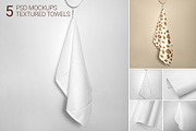Towel Mockup | Textured | Layered, a Household Mockup by bazarova (Thumbnail 1 of 9)