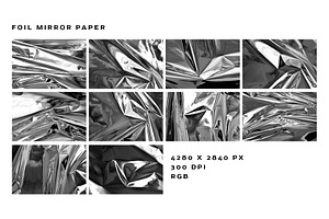 Foil Mirror Paper Textures