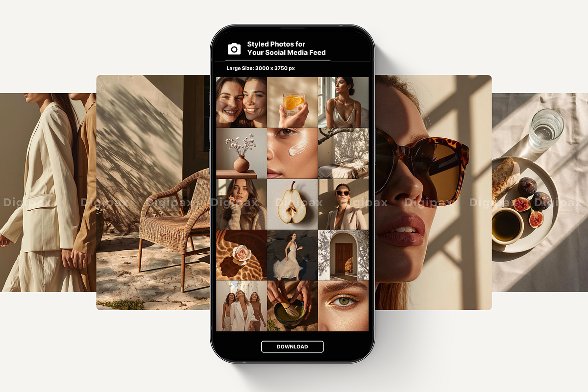 Neutral Aesthetic Stock Photo Bundle, a Beauty & Fashion Photo by DigiPax (Photo 4 of 10)