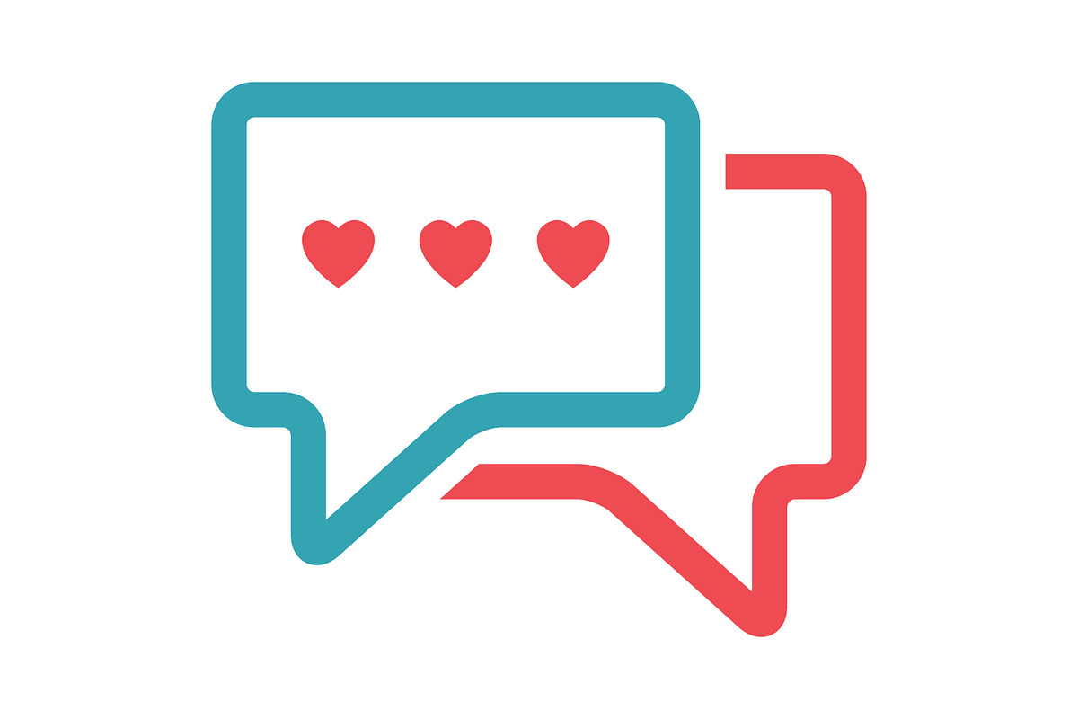 Heart dating logo, a Branding & Logo Template by Rhealea_Design