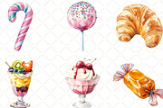 Watercolor Pastel Sweets Clipart, an Illustration by Black Bird Studio (Thumbnail 3 of 6)