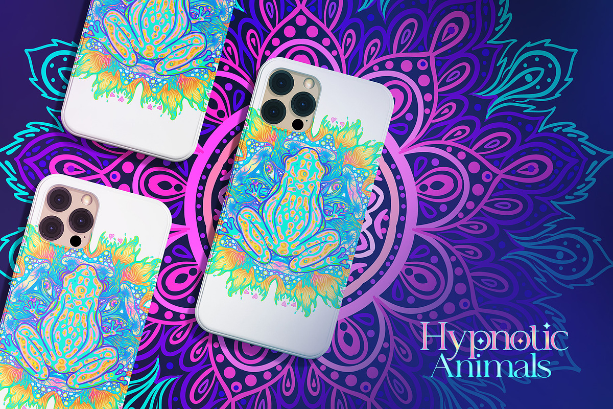 12 Hypnotic Animals. Vector Set., an Animal Illustration by Varvara Gorbash (Photo 7 of 10)