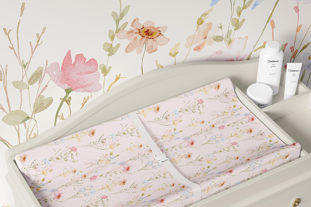 Watercolor dreamy Wildflowers Set, a Decorative Illustration by Grace Noboa Illustrations (Photo 4 of 15)