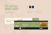 Favorite Bakery - YouTube Banner, a Social Media Template by VUNIRA (Thumbnail 1 of 3)