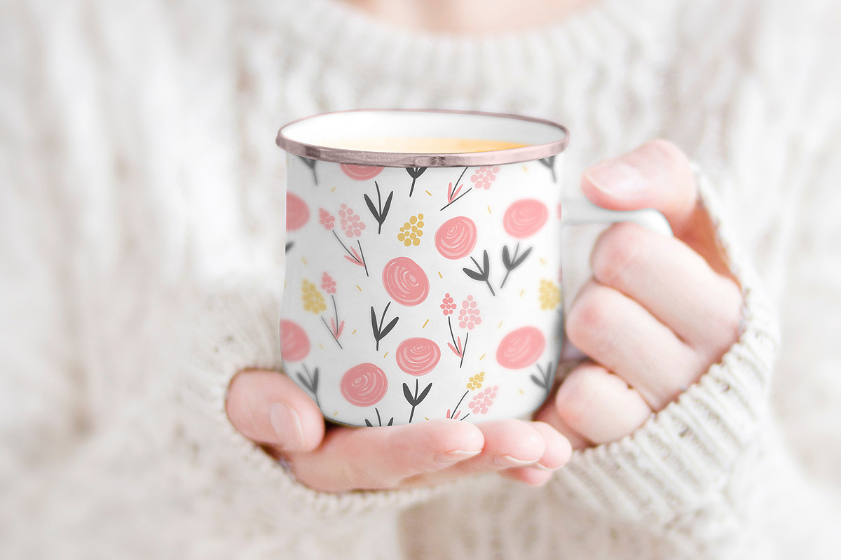 Floral seamless pattern, a Pattern Graphic by hanifa_design (Photo 8 of 9)
