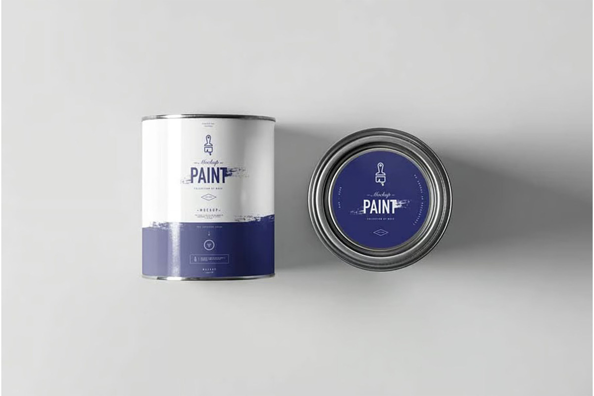 Can of Paint Mock-up, a Product Mockup by zippypixelstudio (Photo 7 of 11)
