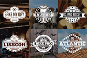 60 Vintage Badges and Logos Bundle, a Branding & Logo Template by shazi (Thumbnail 5 of 21)