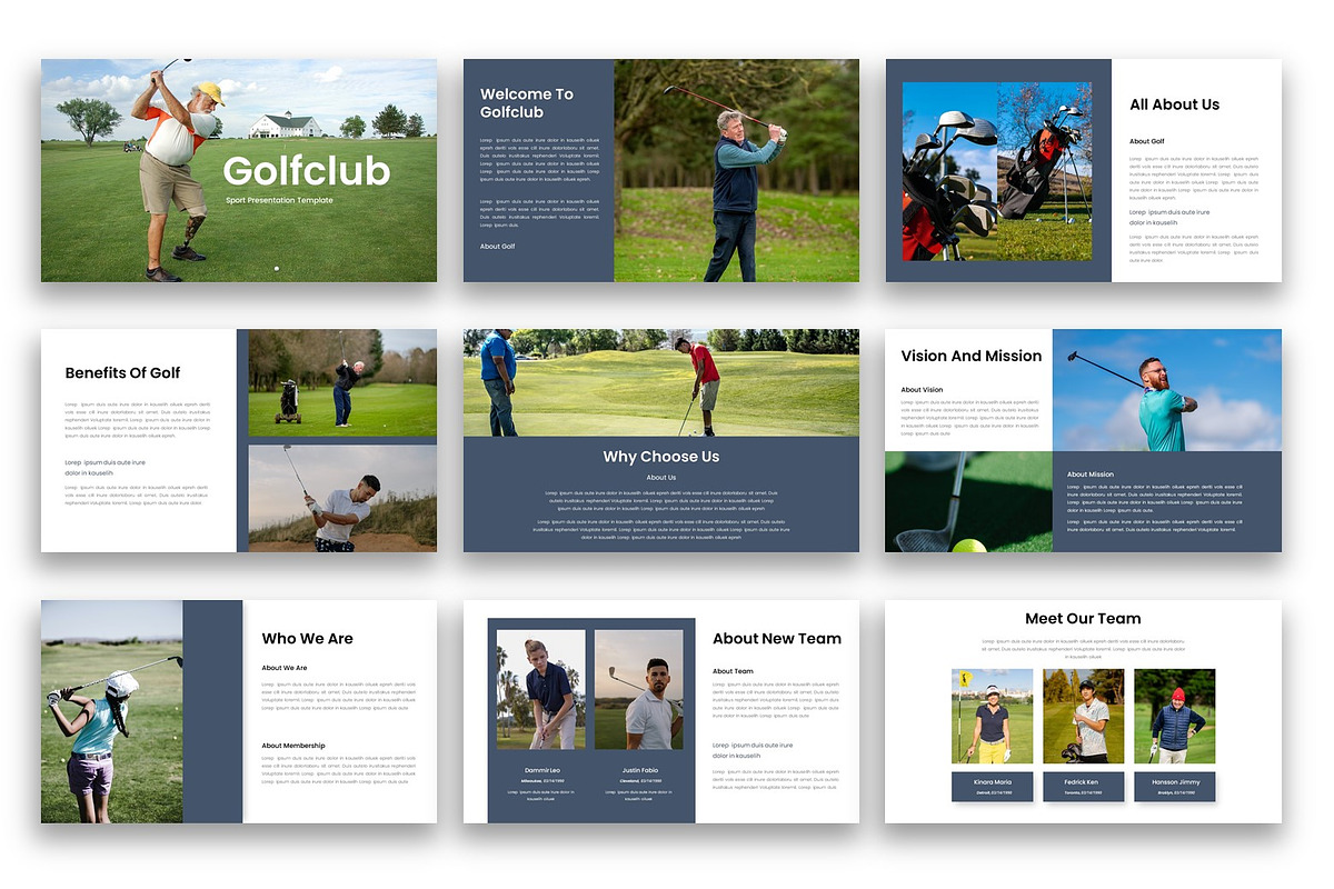 Golfclub – Sports Google Slide, a Presentation Template by kreatifreya (Photo 5 of 5)