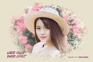 Watercolor Photo Effect Psd