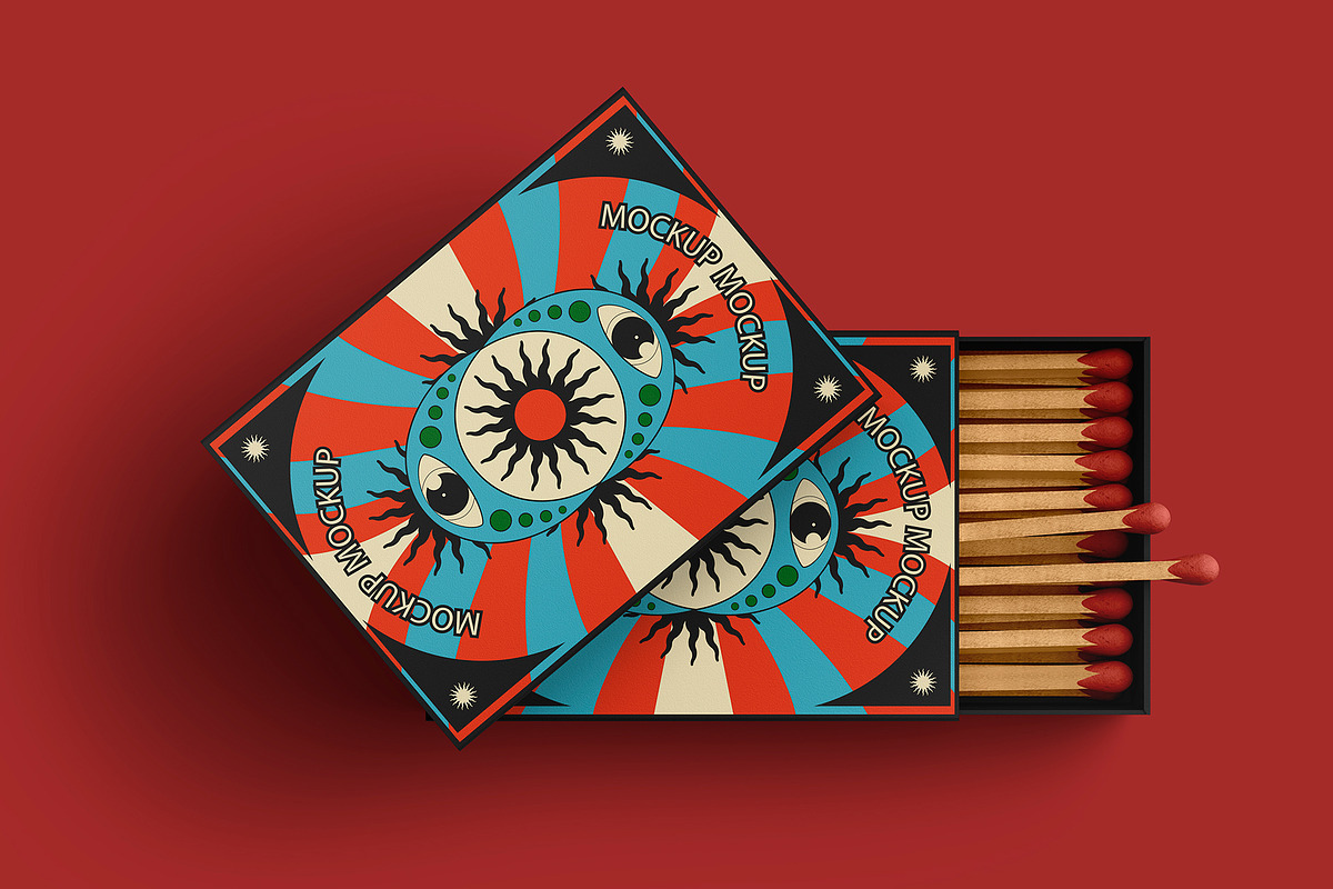 Match Box Mockup Set, a Packaging Mockup by ForgeDesign (Photo 6 of 10)