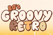 80s Groovy Retro - Handwritting, a Handwritten Font by Charmingbear59.design (Thumbnail 1 of 5)