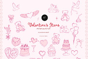 Valentine's day Hand Drawn Line art, an Object Graphic by Grace Noboa Illustrations (Thumbnail 13 of 14)