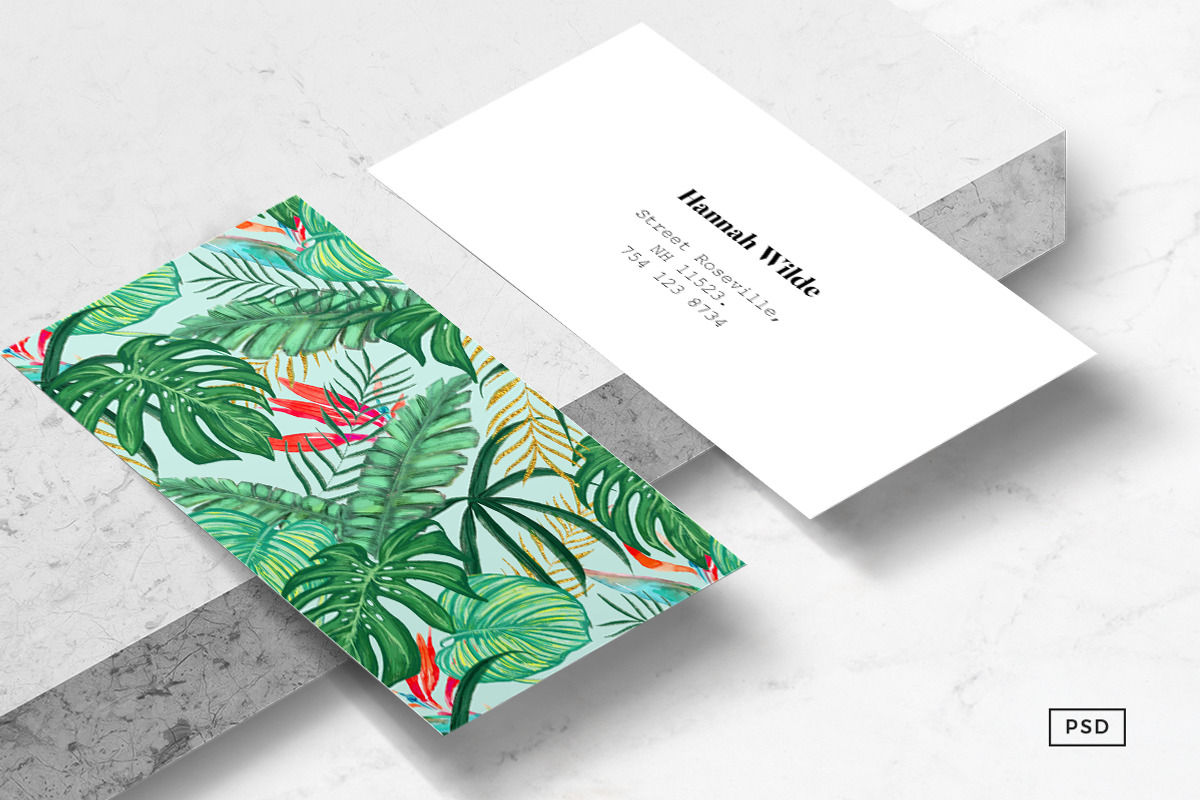 The Tropics Business Card Template, a Business Card Template by Human-made. Made to feel. (Photo 1 of 3)