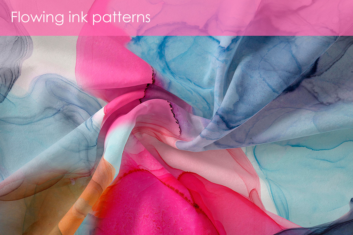 Flowing ink seamless patterns, a Pattern Graphic by ANAKOTO (Photo 8 of 11)