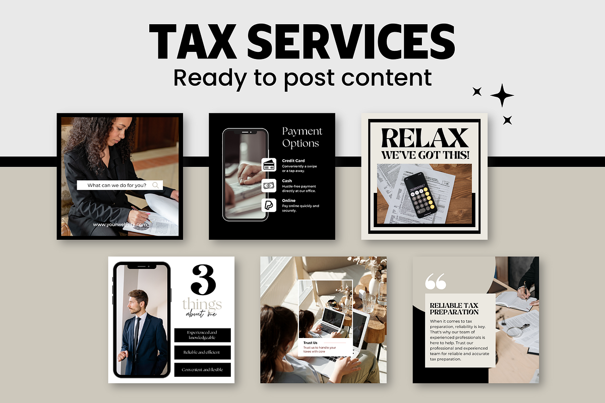 Tax Preparer Marketing, a Social Media Template by EliteMatidi (Photo 2 of 8)