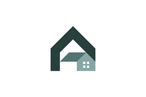 modern letter A house logo, a Branding & Logo Template by Rasagama Studio