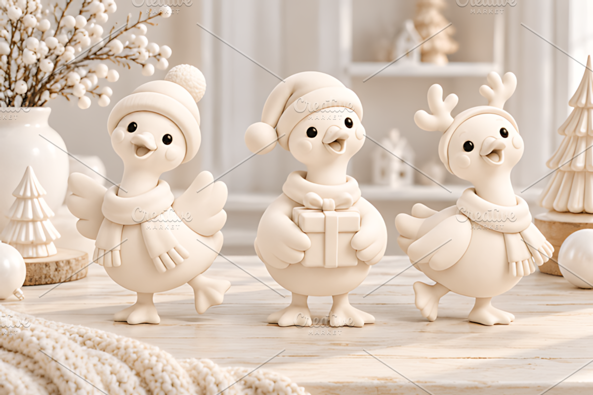 Christmas Goose Figurine STL 3D, a Characters & Person 3D Model by Design Station (Photo 2 of 3)