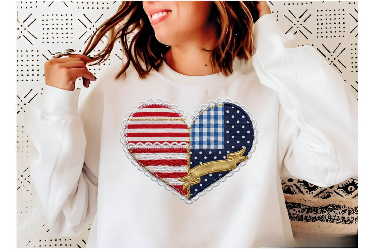 Brushstroke American Flag Heart Png, an Illustration by Designking (Photo 5 of 6)