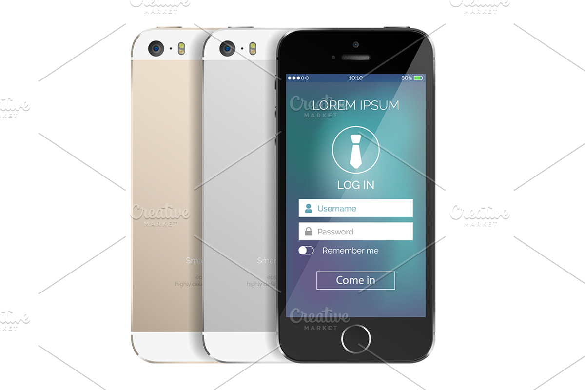 iPhone SE /5S detailed mockup Bundle preview 2