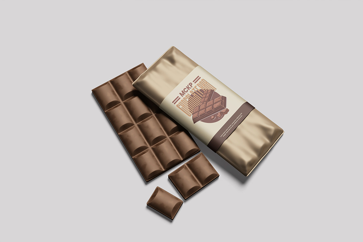 Editable Chocolate Bar Mockup, an Advertising Mockup by bimockup (Photo 5 of 6)
