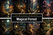 Magical Forest, a Background Graphic by Printable Treasure (Thumbnail 1 of 8)
