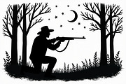 Camouflage Hunter Silhouette Vector, an Illustration by Amazin_art (Thumbnail 5 of 10)