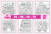 Cozy Hawaii Coloring Pages For Kids, an Animal Illustration by Coco Bloom (Thumbnail 2 of 3)