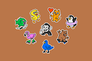 Playful Pals – Cute Animal Vector Se, an Object Graphic by Orbit Studio Shop (Thumbnail 10 of 14)