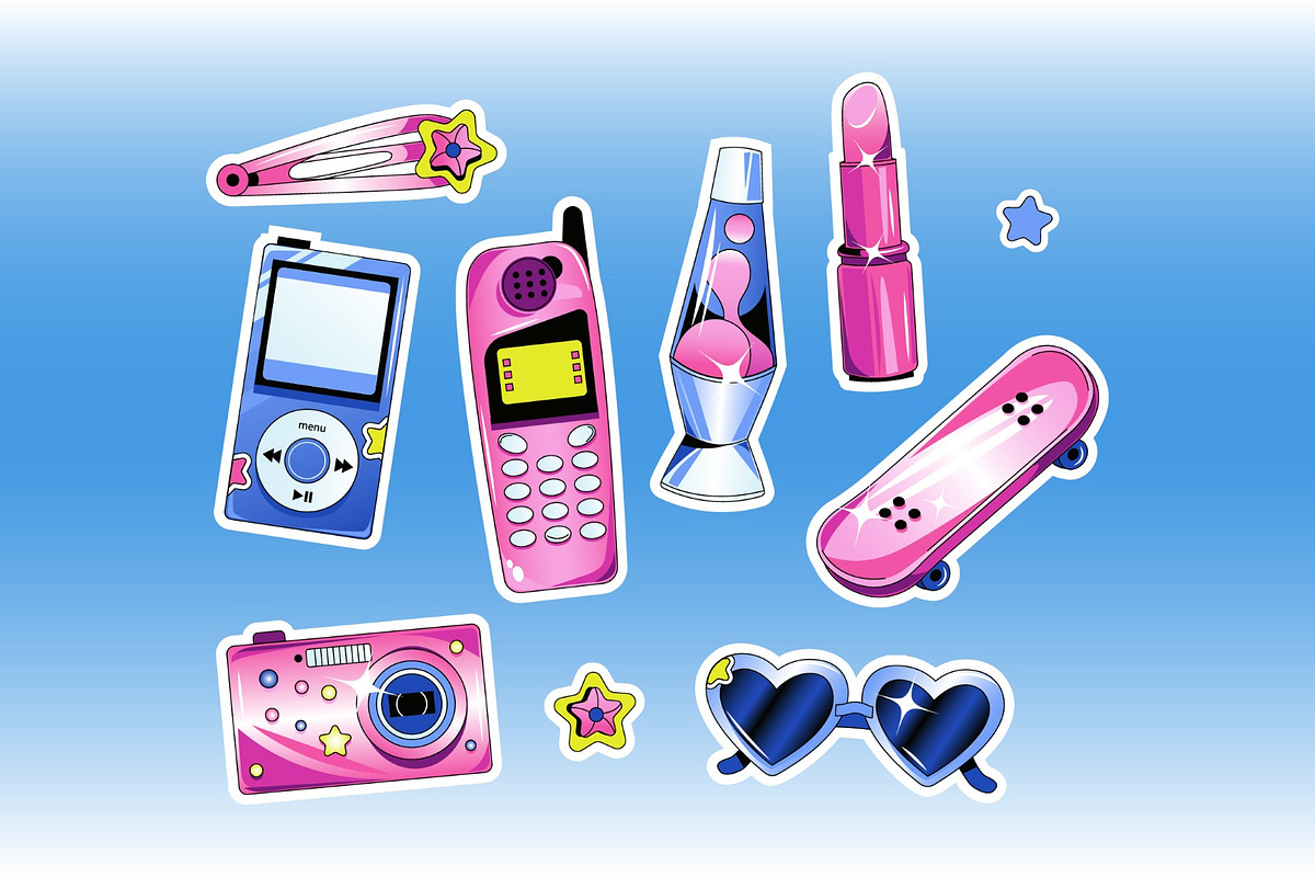Sticker Y2K Asset Illustration, an Object Illustration by graphicook (Photo 3 of 3)