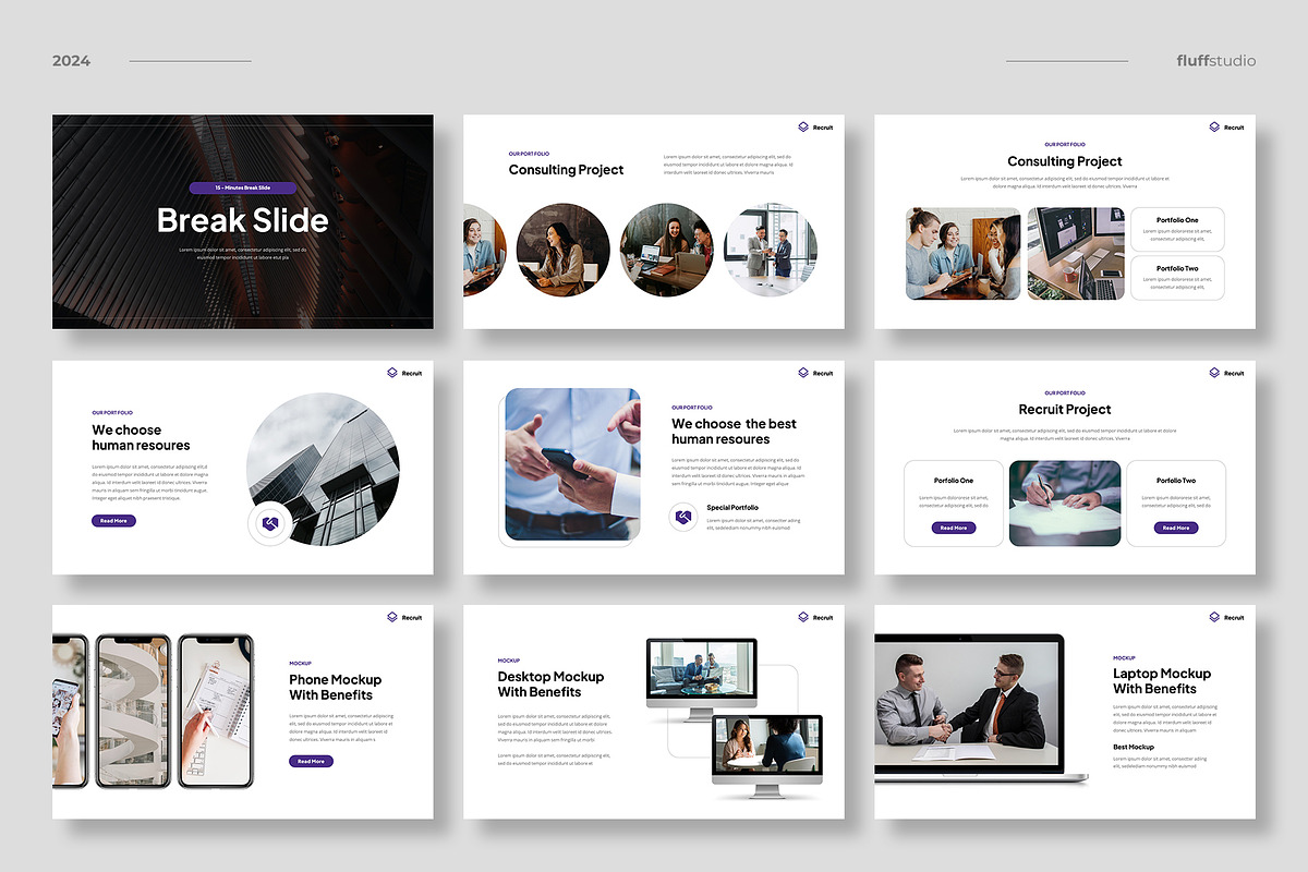 Human Resources Keynote Template, a Presentation Template by fluffstudio (Photo 4 of 5)