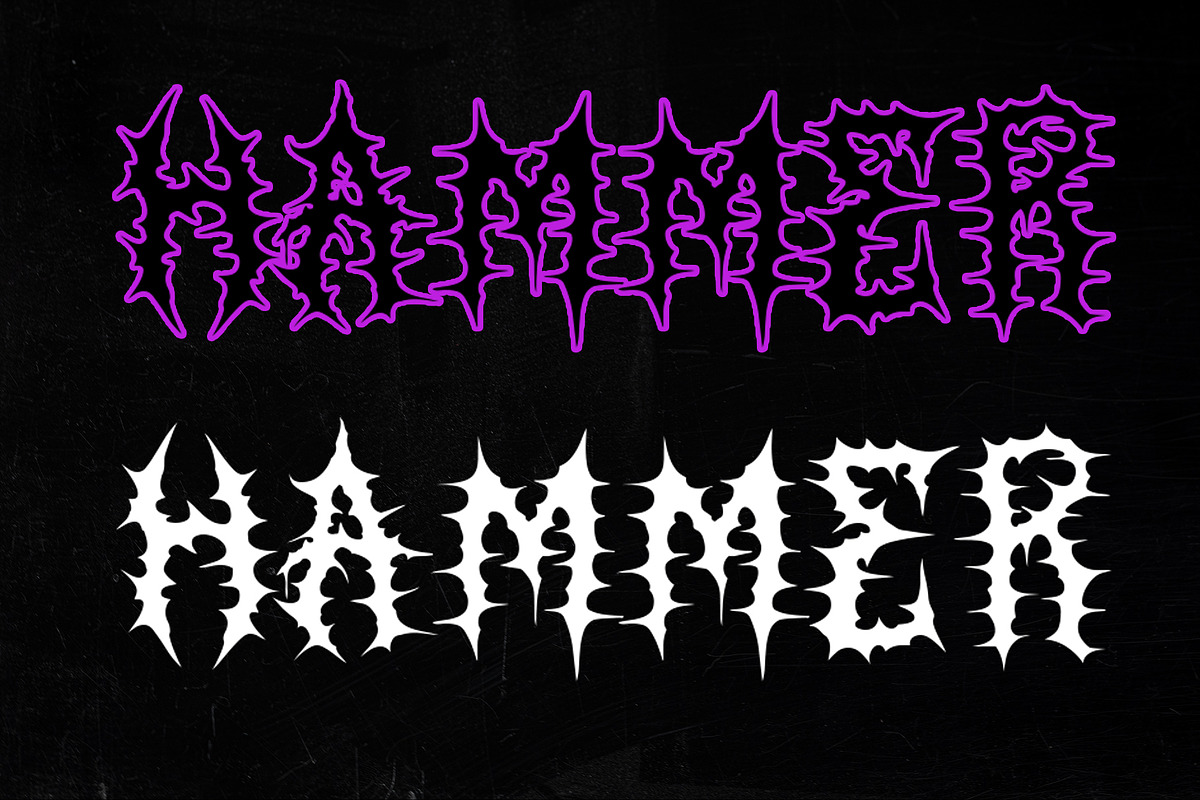 SONTEN Modern Blackletter Metal, a Blackletter Font by dansdesign (Photo 8 of 12)
