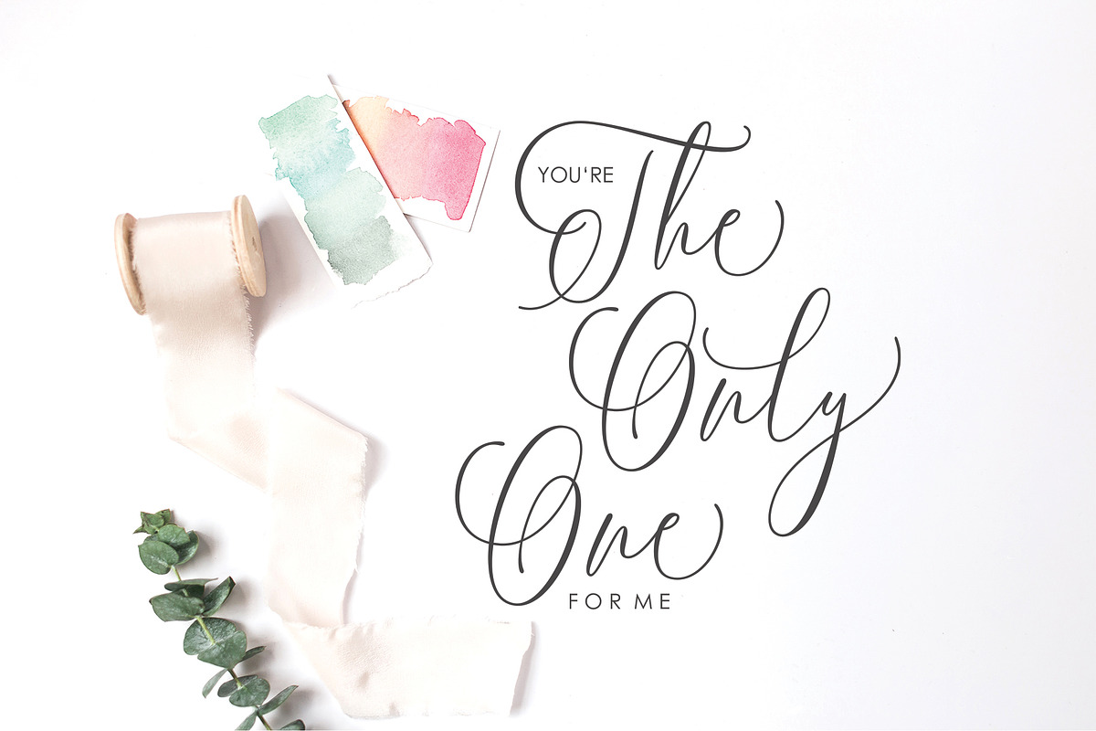 One Luminous Script, a Script Font by moriztype