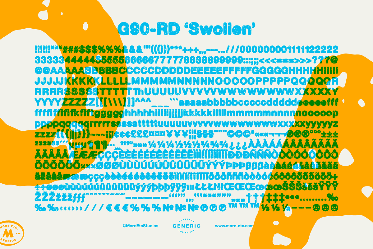Generic – Rough Display (3 Fonts), a Sans Serif Font by More Etc. Studios (Photo 12 of 12)
