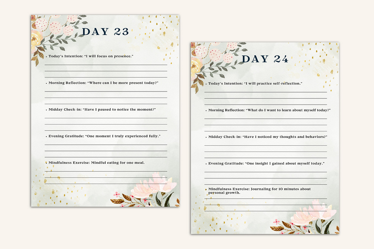 The 30-Day Mindfulness Journal preview 5