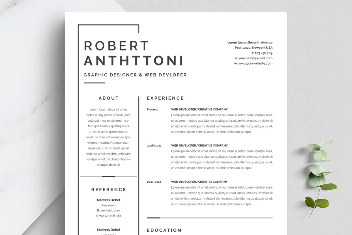 ATS Friendly resume, a Resume Template by Blackcloud_Creations (Photo 4 of 8)