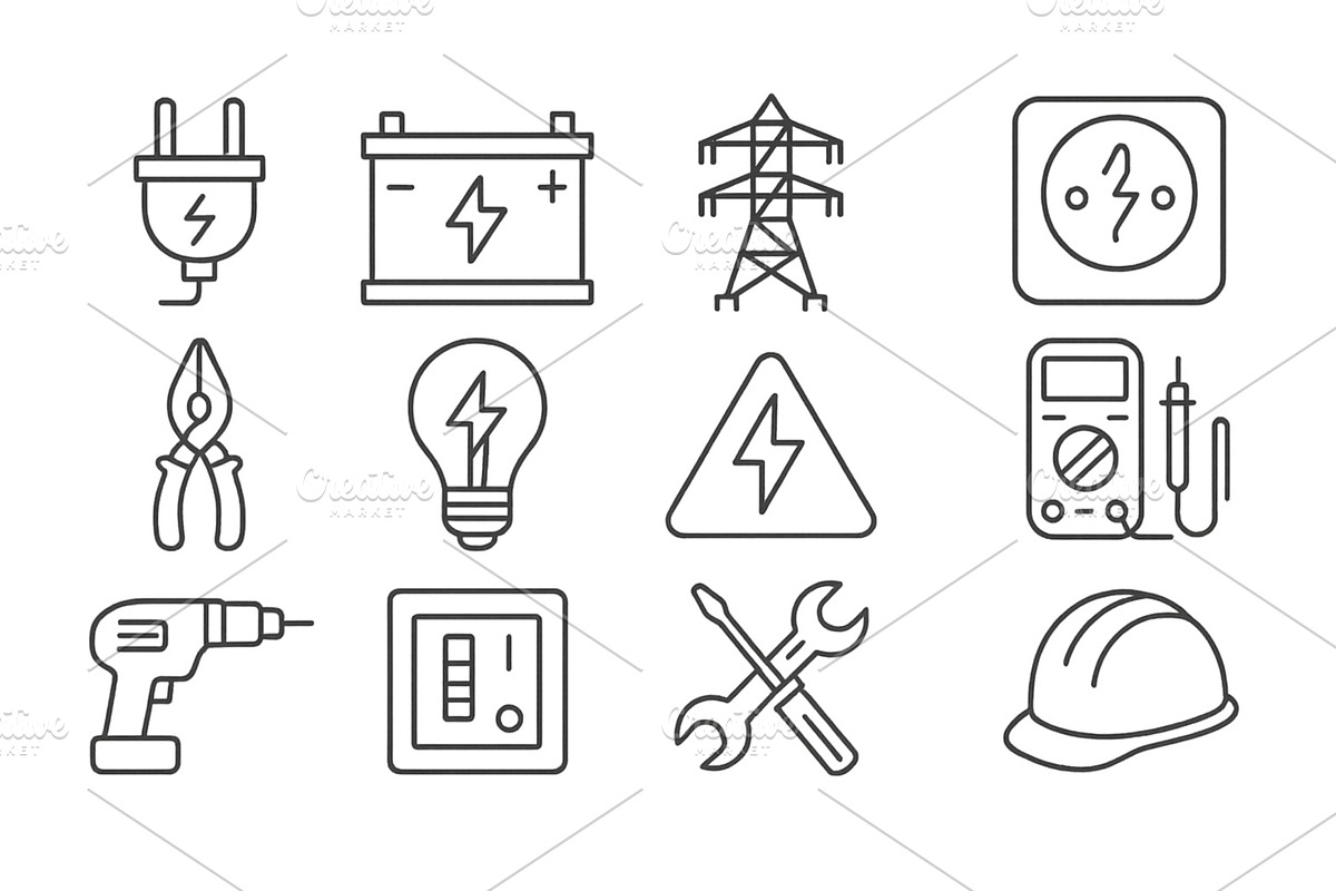 Illustration of various electrical, an Illustration by ZinetroN