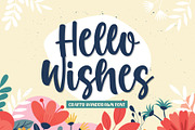 Hello Wishes a Crafty Font, a Font by Good Java Studio (Thumbnail 1 of 8)
