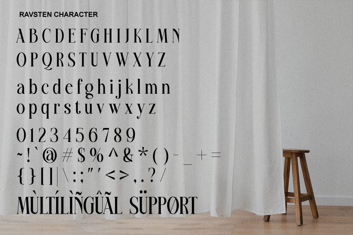 Ravsten - Stylish Serif Font, a Serif Font by RagamKata (Photo 10 of 11)