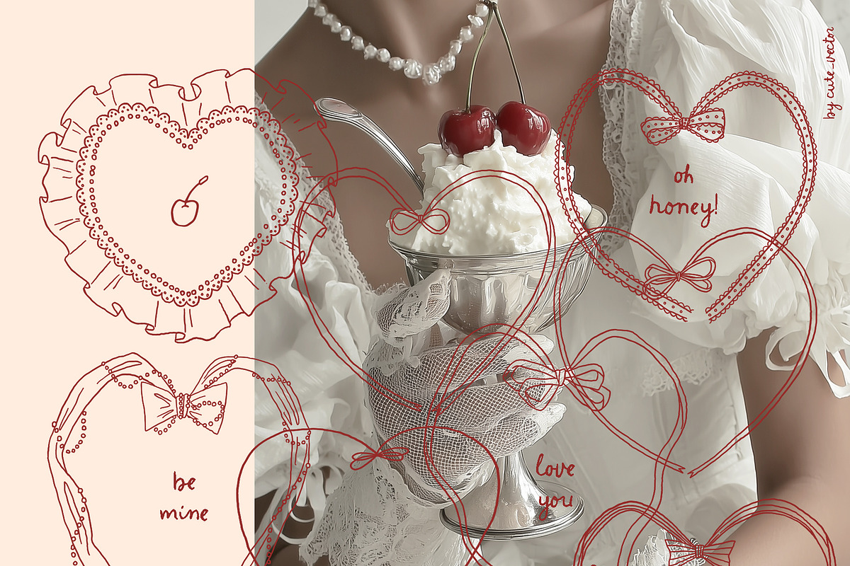Romantic coquette bundle - 4 in 1, an Object Graphic by Cute Atelier (Photo 4 of 29)