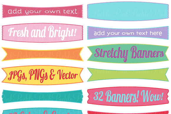 Stretchy Banners Clipart And Vectors