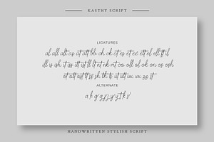 Kasthy - Script Handwritten