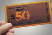 Multipurpose retro gift voucher, a Card Template by Tzochko (Thumbnail 2 of 5)