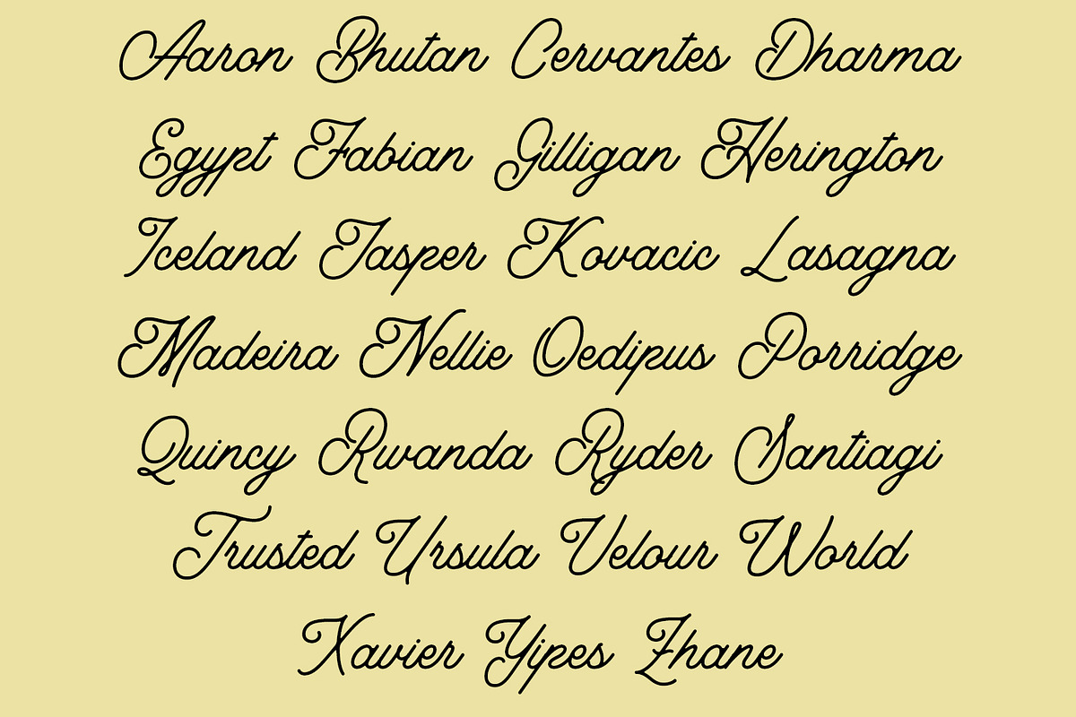 Jinglers - Monoline Script Font, a Script Font by Arendxstudio (Photo 4 of 11)