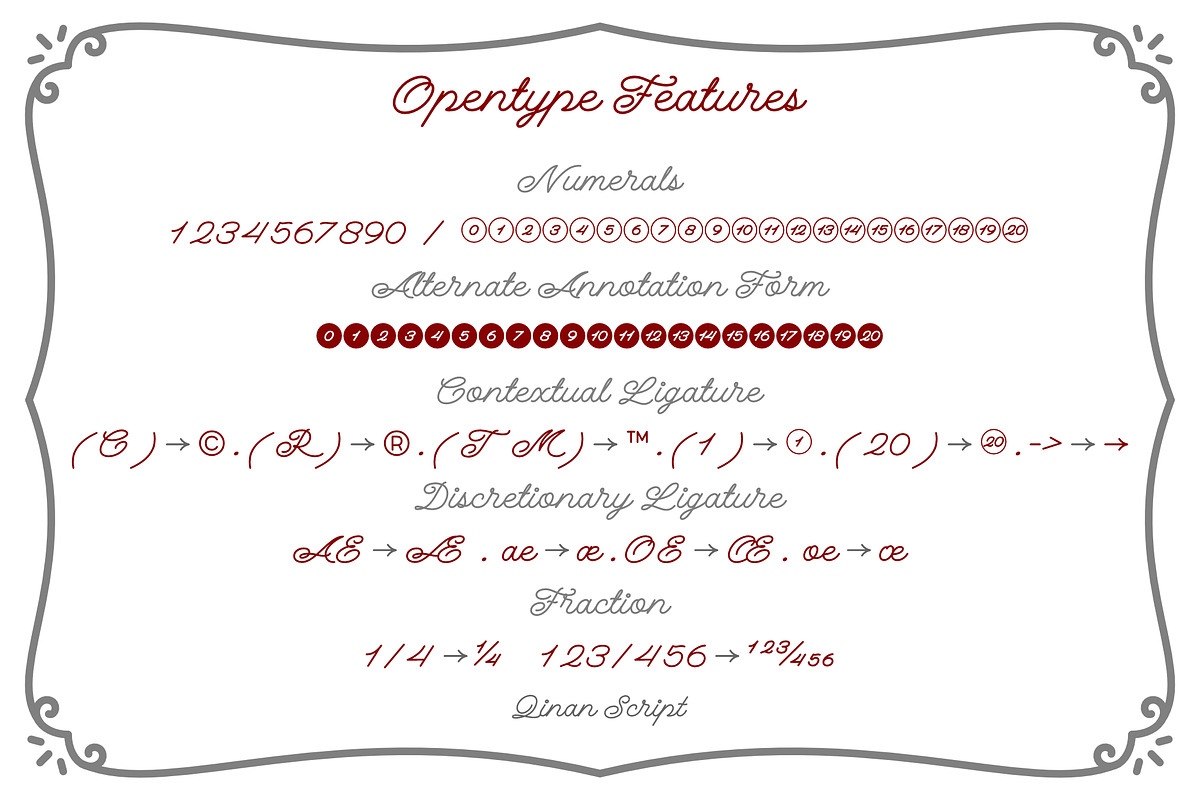 Qinan Script - monoline script font, a Script Font by Brainware Graphic (Photo 4 of 13)