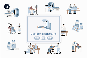 Cancer Treatment Illustration, an Object Graphic by Jump Studio